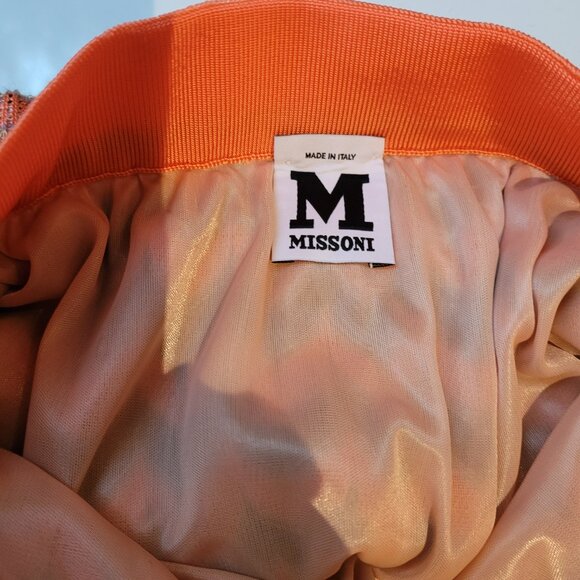 M Missoni Chevron-patterned Knit Skirt Size 6 - Picture 4 of 7